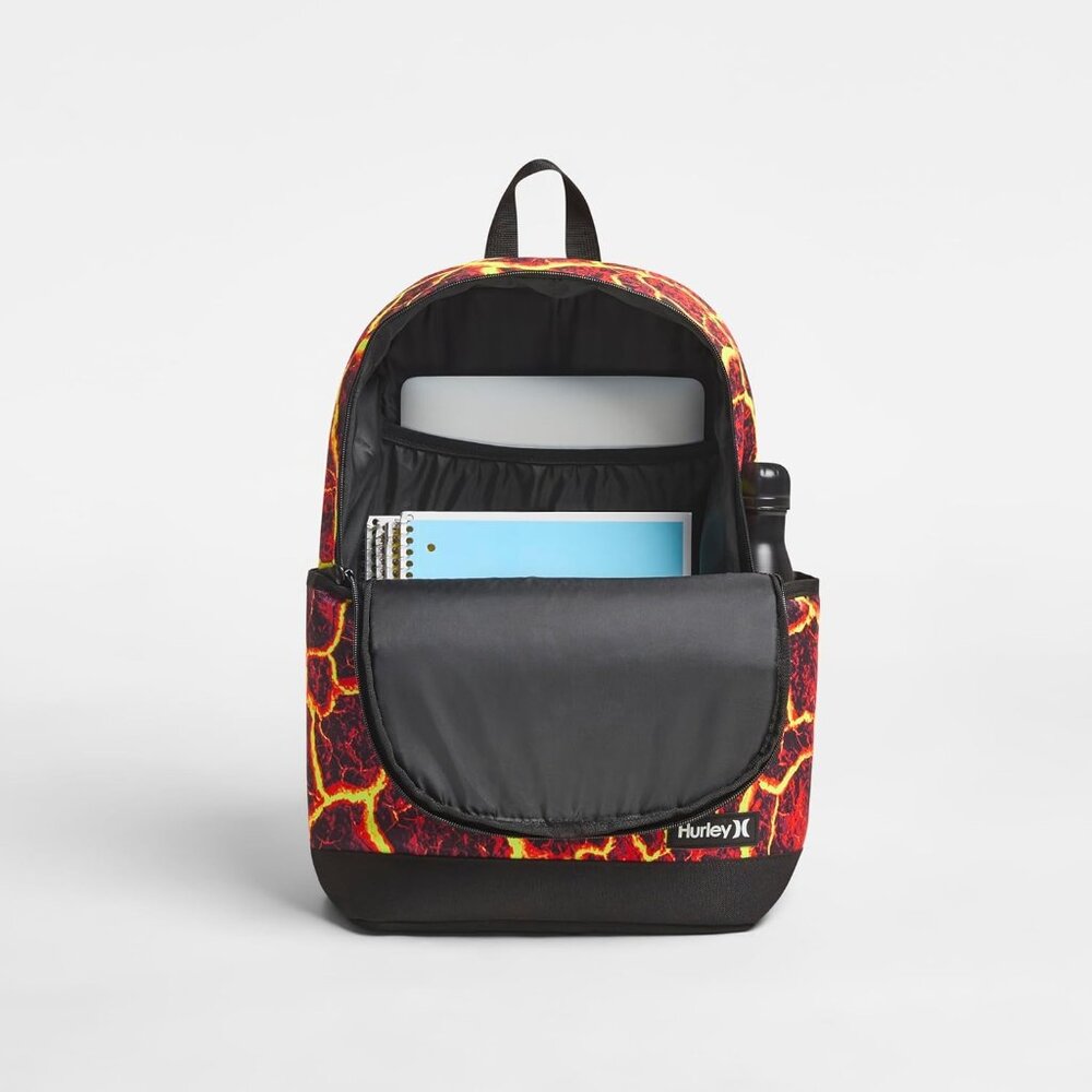 Hurley Lava Graphic Backpack Rucksack School Bag Skater Daypack Surfing Work Bag - Picture 6 of 6
